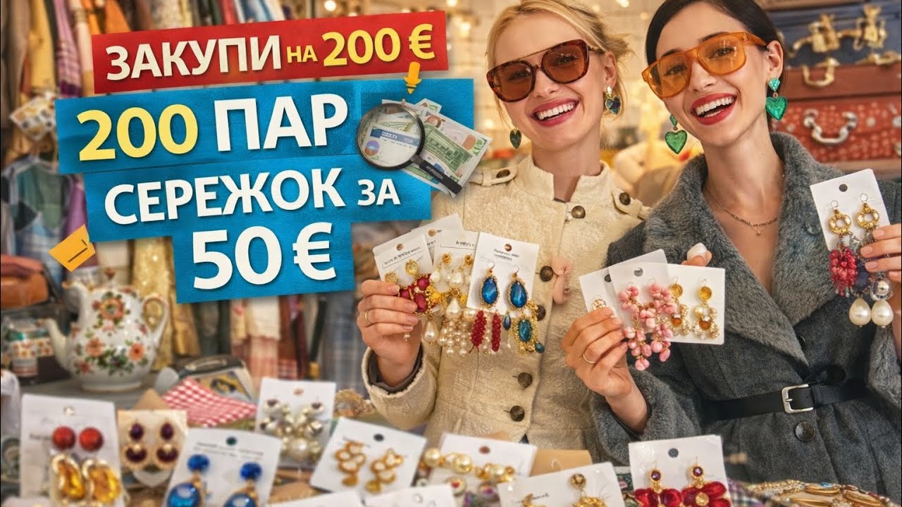 Що можна купити на 200€ на вінтажному ринку? Розпаковка шокує! 😱