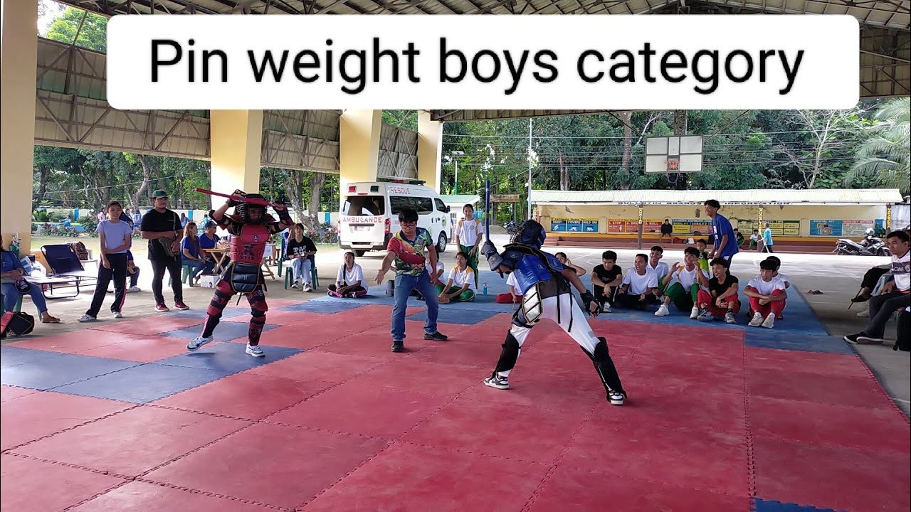 Combative pin weight category boys #aurora #arnis #divisionmeet