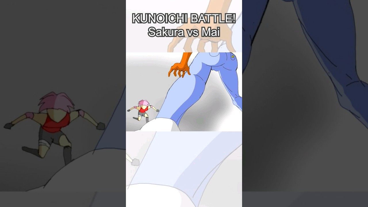 SAKURA vs NINJA GIRL MAI!