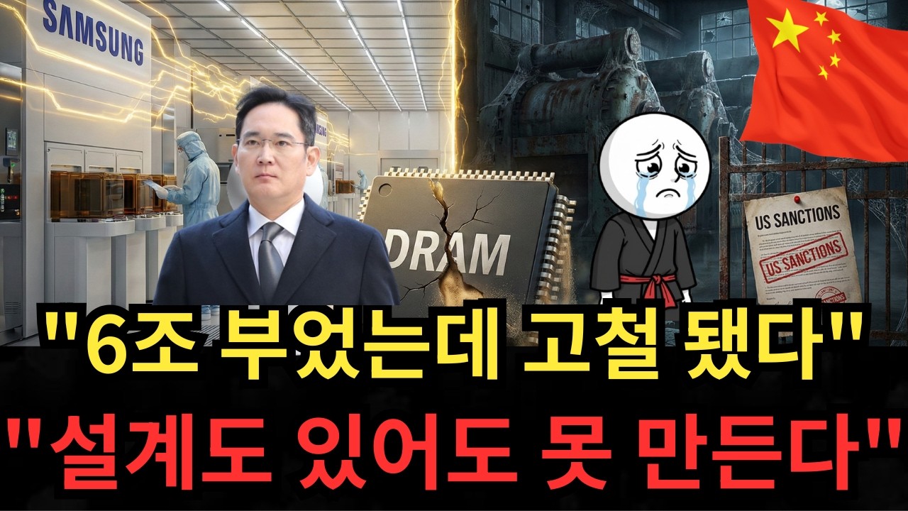 설계도 있어도 못 만든다 삼성의 소름 돋는 '기술 장벽'에 절망한 중국 푸젠진화 최후