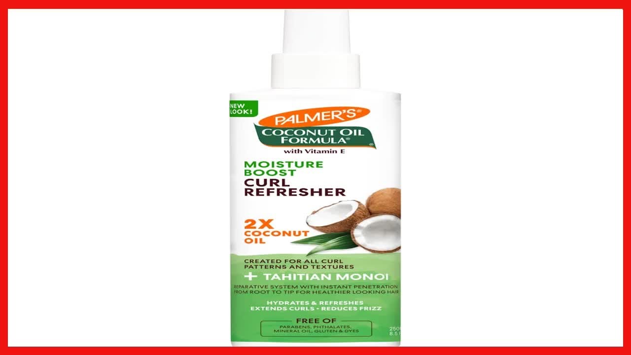 Palmer's Coconut Oil Formula Moisture Boost Curl Refresher Spray, 8.5 Ounce