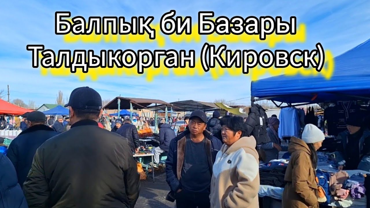 Экскурс на воскресный рынок Балпық би (Кировск) Обзор. Демалыс кунгі Балпық би базары. #Талдыкорган