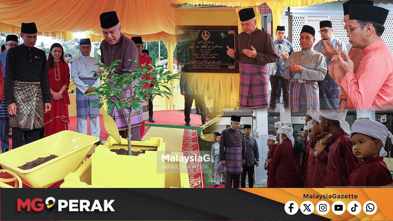 MGPerak : Sultan Nazrin Rasmi Masjid Jamek Kampung Jeram