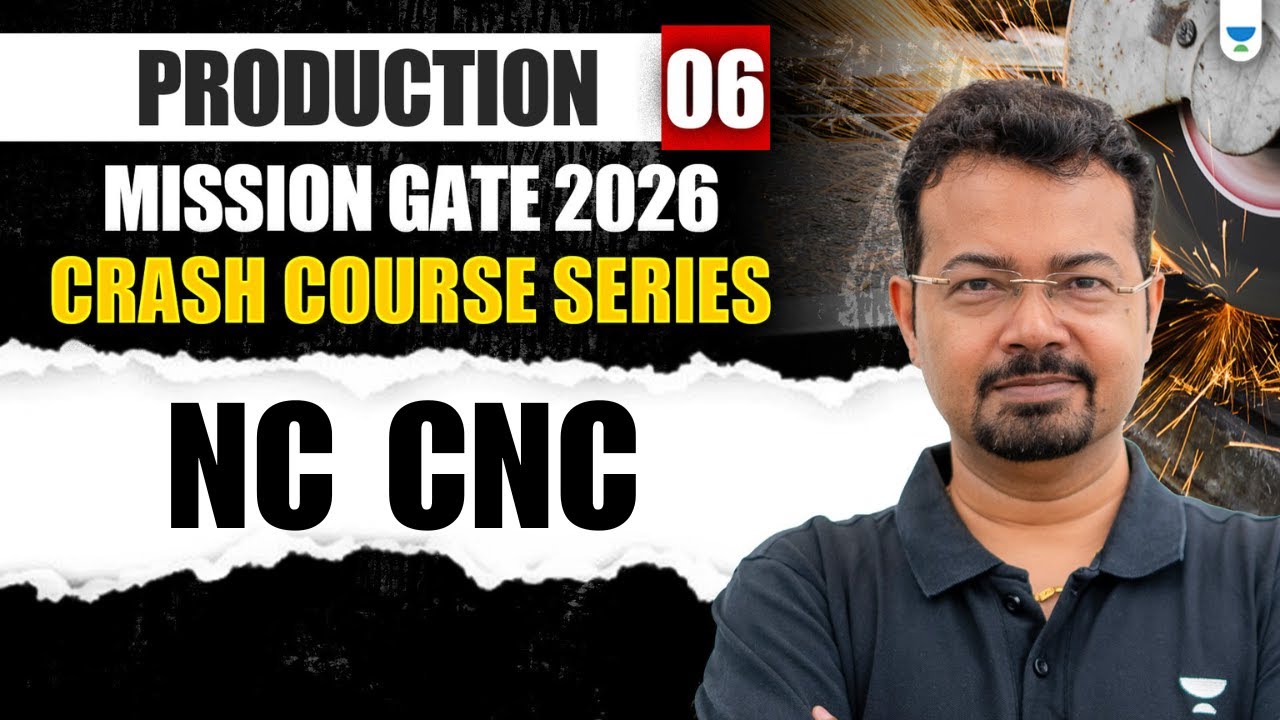 Mission GATE 2026 : NC CNC | Production | SK Mondal   #gate2026