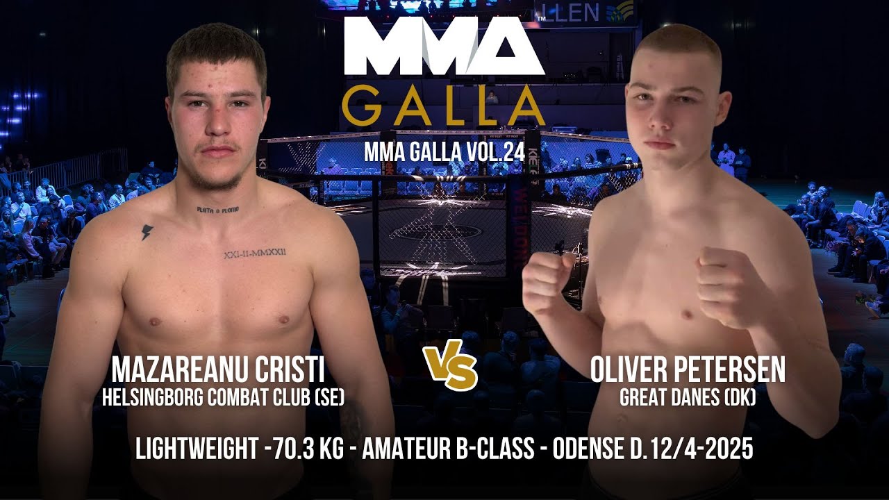 Mazareanu Cristi (Helsingborg Combat Club (Se)) Vs. Oliver Petersen (Great Danes Fight Club (Dk))