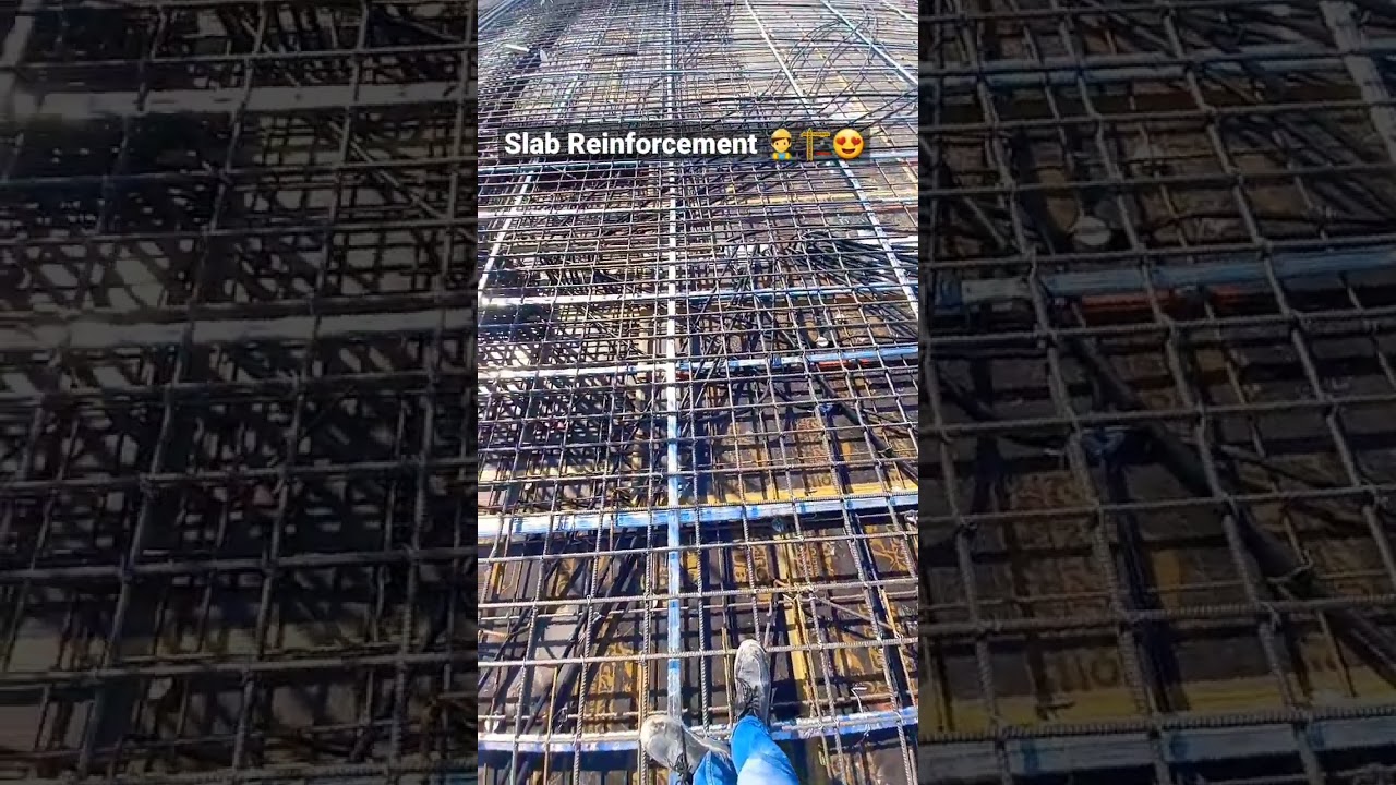 Slab Reinforcement | #slab #column #construction #civil #civilengineering #steel #viral #shorts