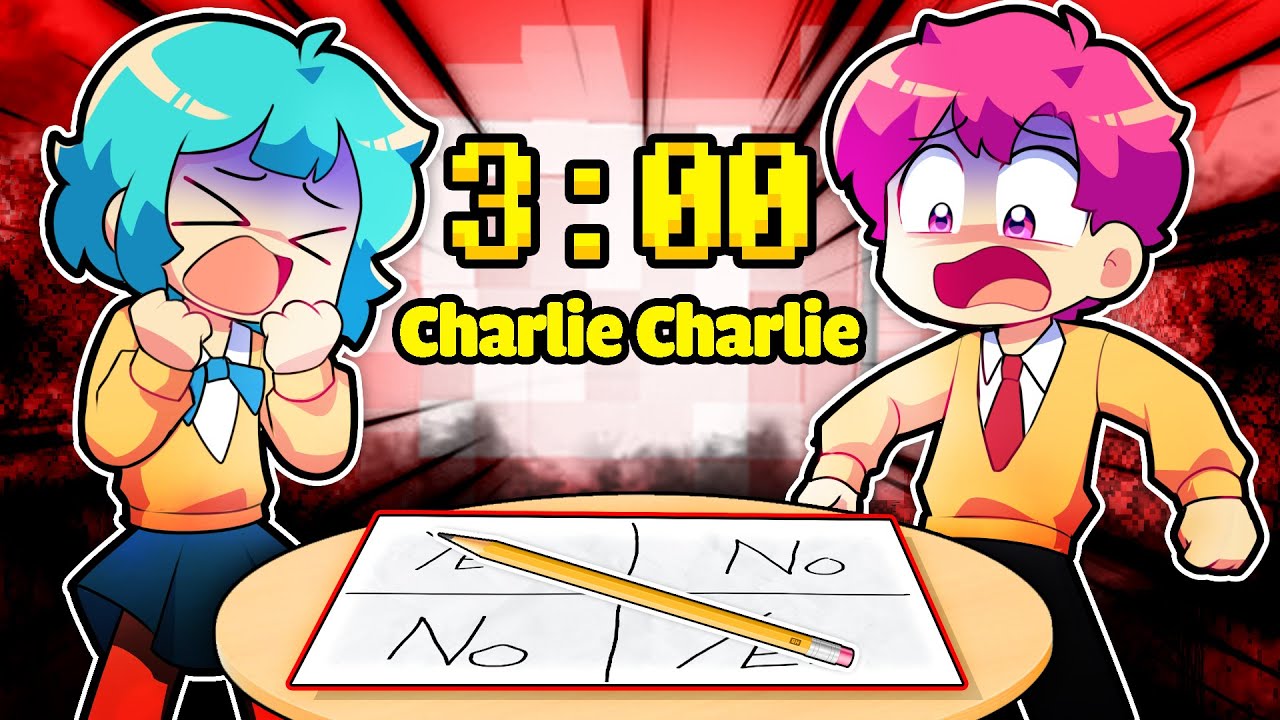 YUMMIE HIHA THỬ THÁCH CHƠI CHARLIE CHARLIE VÀO 3 GIỜ SÁNG TRONG MINECRAFT *YUMMIE CHARLIE CHARLIE 😖😱