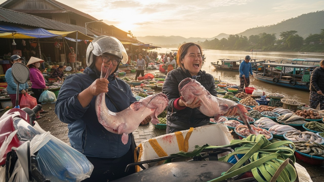 Món Cá Năng Rang Muối Làm Nên Thương Hiệu Cỗ Quê Tại Cơ Sở Vũ Tình
