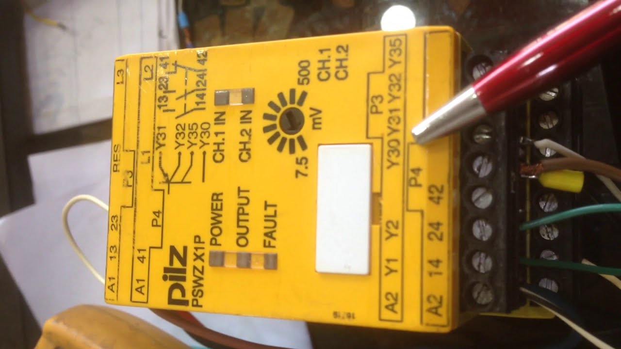 Pilz pswz x1p Device Setting & run test. 1/3 phase motor controls Device