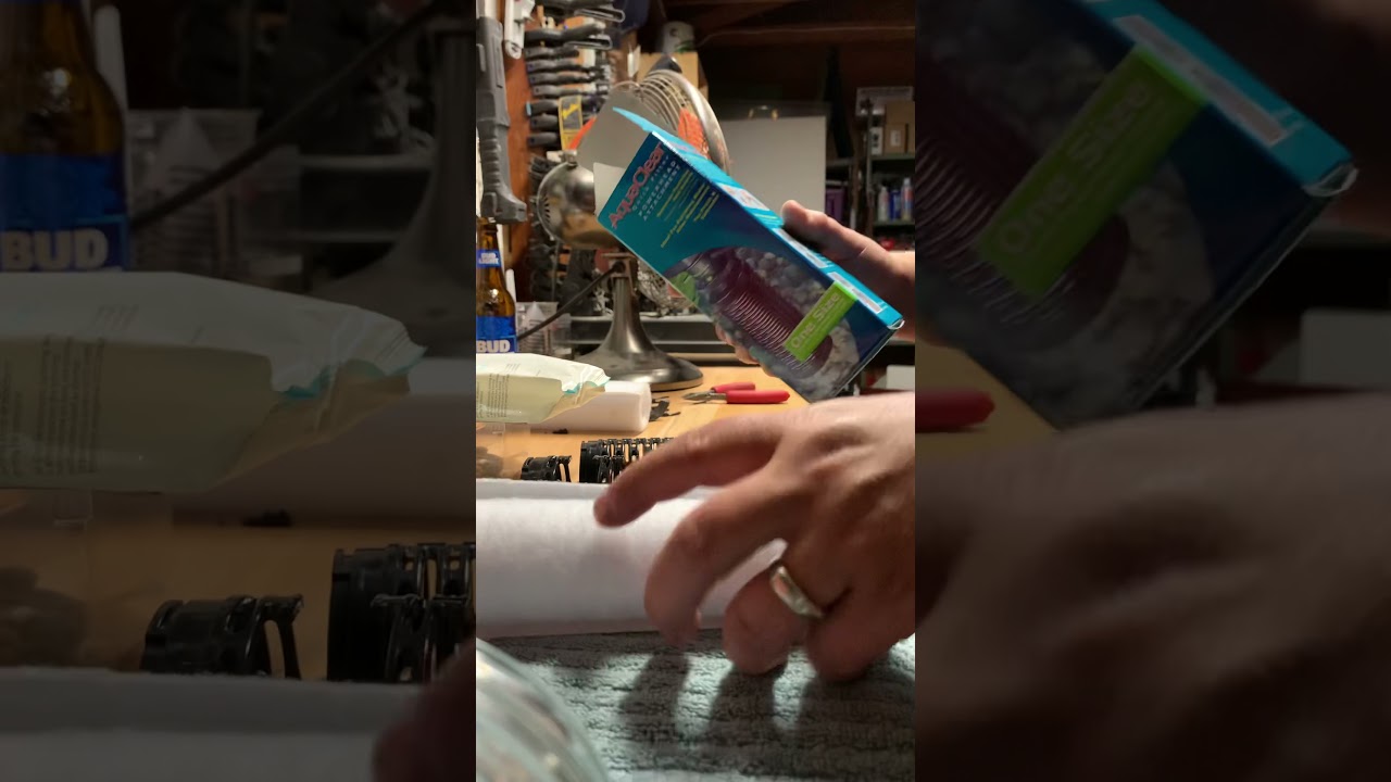 Power filter (powerfilter) How to cut the AquaClear powerfilter cartridges