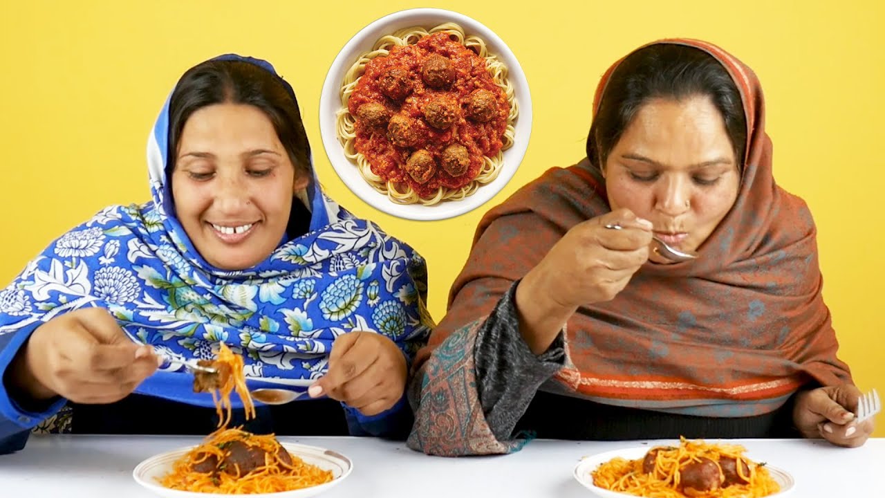 Tribal Moms Try Spaghetti and Meatballs For The First Time
