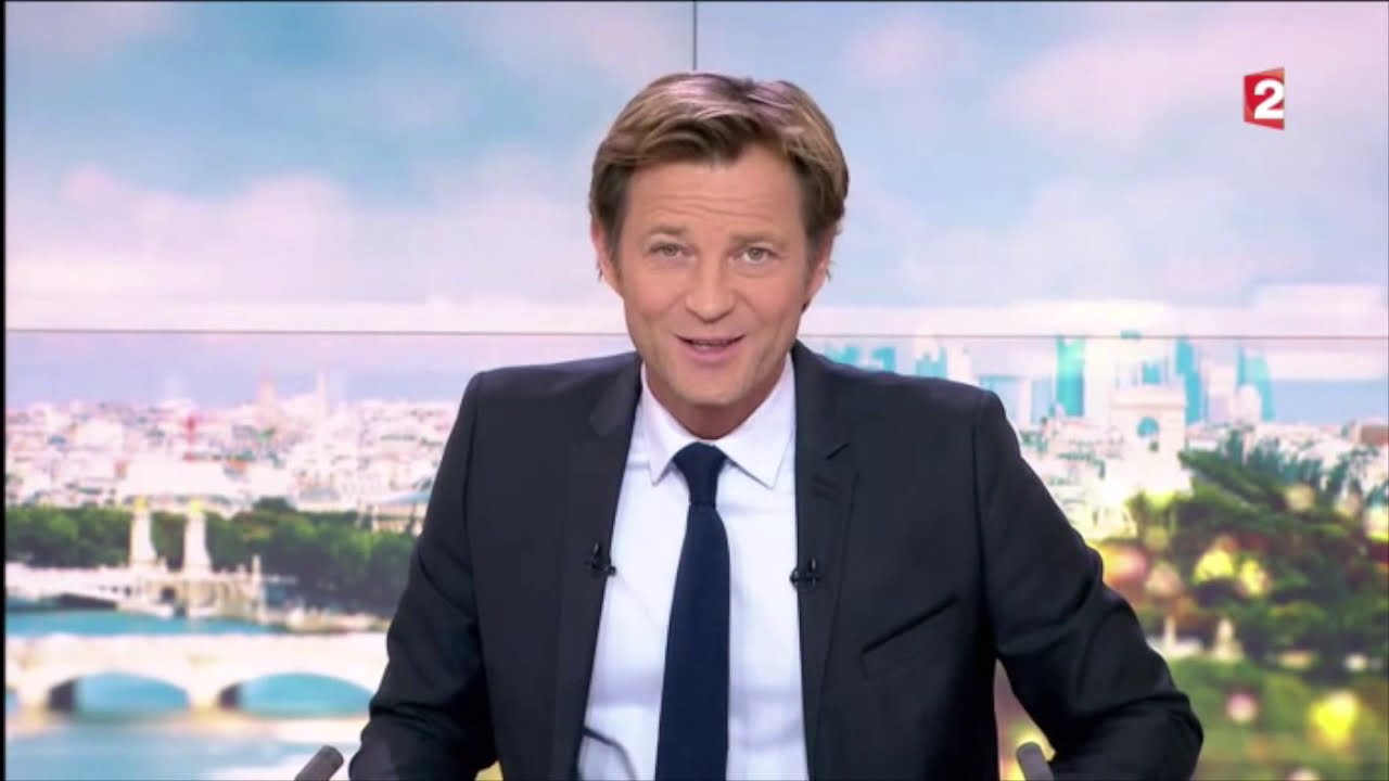Laurent Delahousse presente la Maison AALLARD de Megeve au JT 13h sur France 2 ('2017)