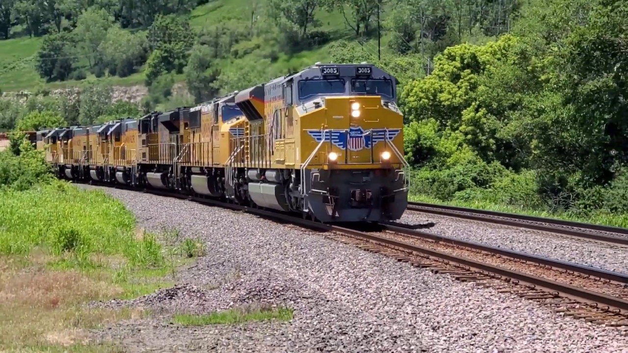 ALL EMD POWER featuring a 7 engine power move led by an EMD tier 4 with K5LA horn!