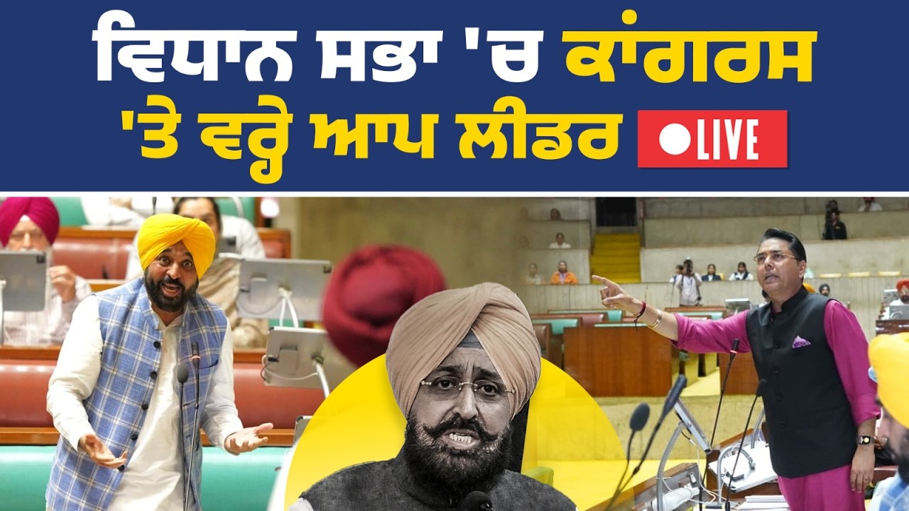 ਪੰਜਾਬ ਵਿਧਾਨ ਸਭਾ ਤੋਂ ਮੀਡੀਆ ਨੂੰ ਸੰਬੋਧਨ Live | Punjab Vidhan Sabha live |  bhagwant mann live
