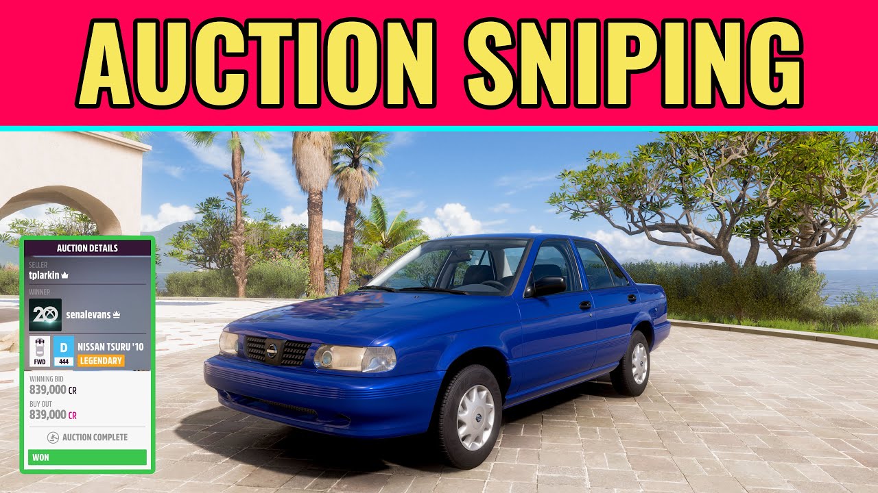 Forza Horizon 5 - Nissan Tsuru 2010 Auction House Sniping & Test Drive at Max Speed!