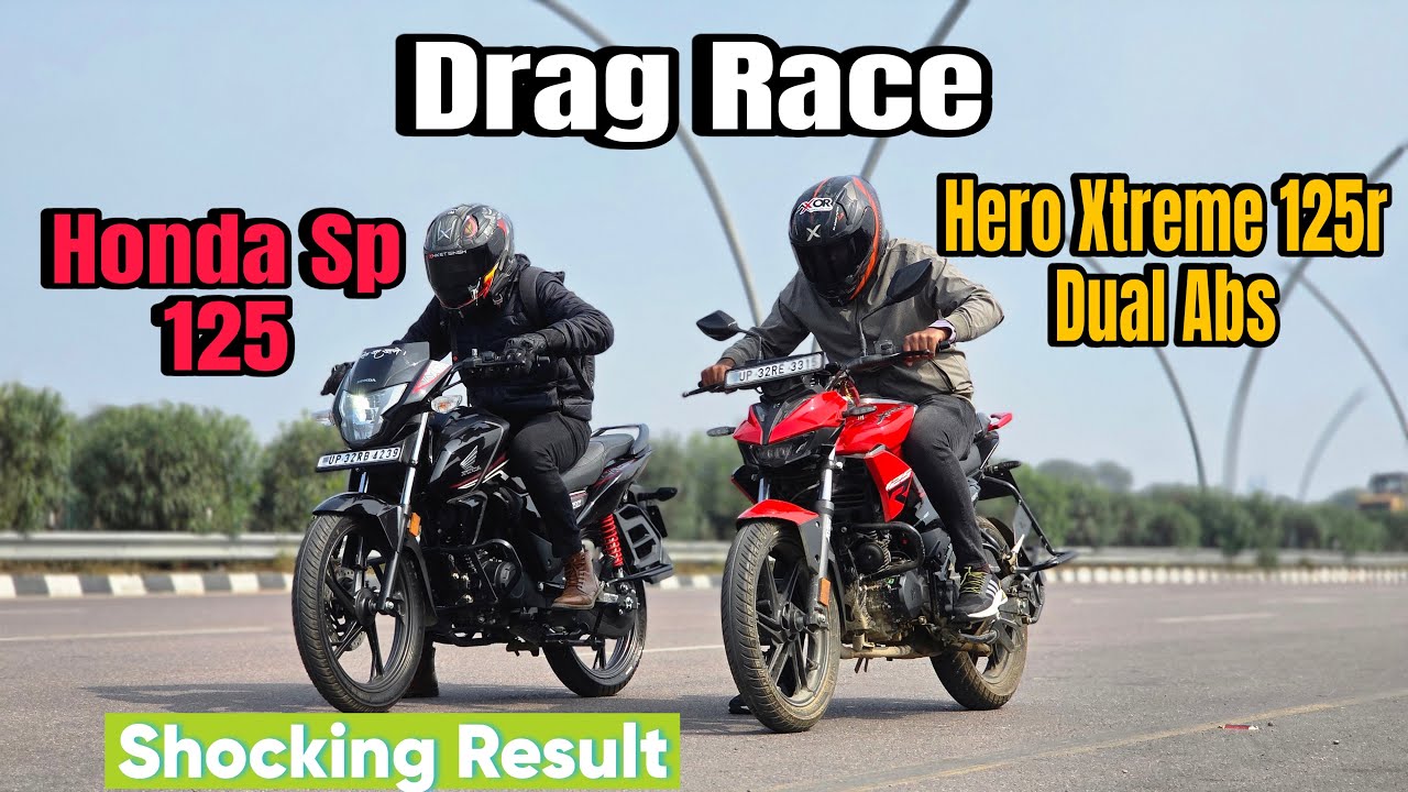 Honda Sp 125 Vs Hero Xtreme 125r Dual Abs Drag Race || Long Race | Comparison | Sp 125 Vs Xtreme 125