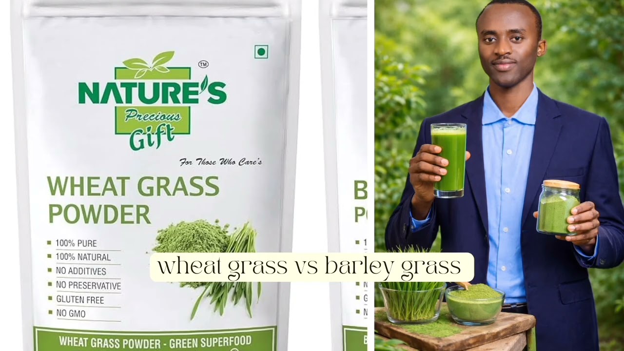 Sobanukirwa akamaro k'ifu y'utwatsi twa sayiri/ingano( wheat grass vs barley grass benefits) Valens