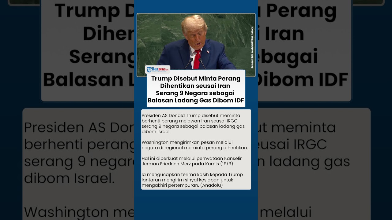 Kaget Balasan IRGC, Trump Disebut Minta Perang Dihentikan seusai Israel Bombardir Ladang Gas Iran