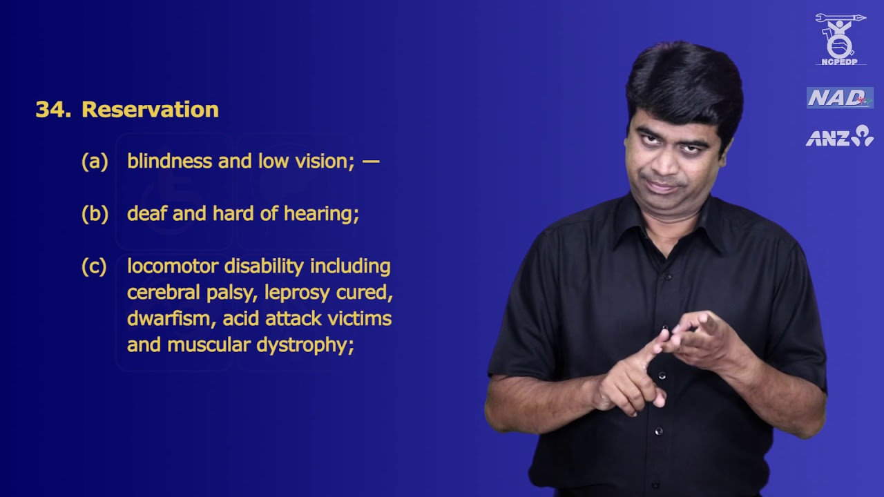 Chapter VI- Special Provisions for Persons with Benchmark Disabilities, RPWD Act 2016