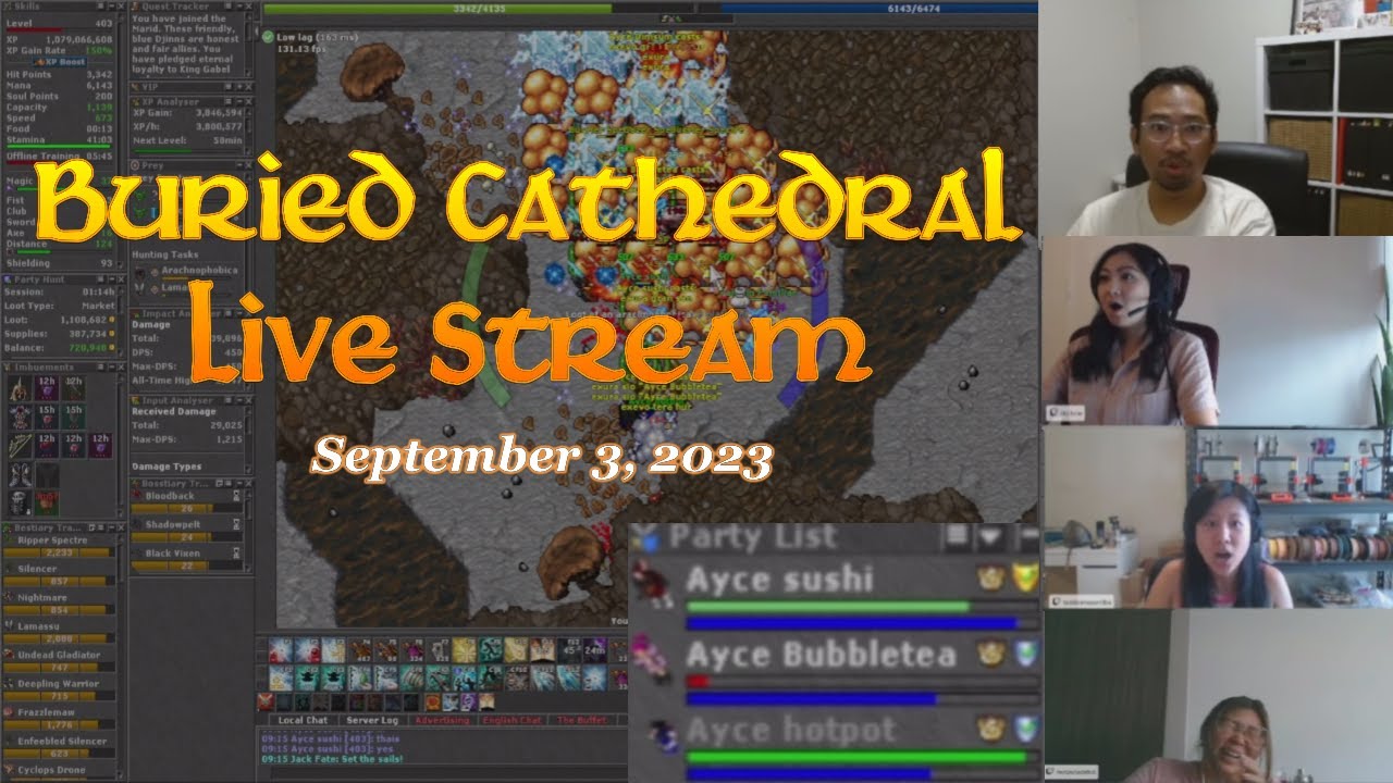 ABSOLUTE CHAOS - Footage from our live stream at Buried Cathedral