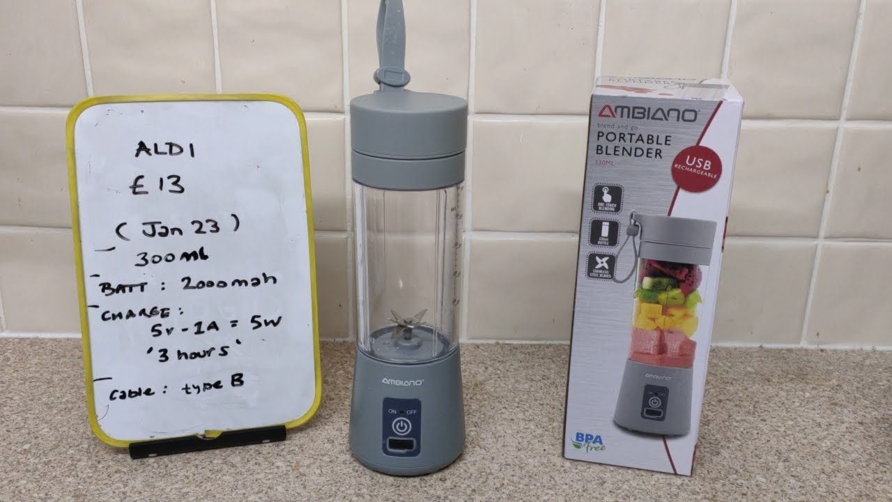 Я пробую: портативный блендер ALDI AMBIANO (модель PB6803)