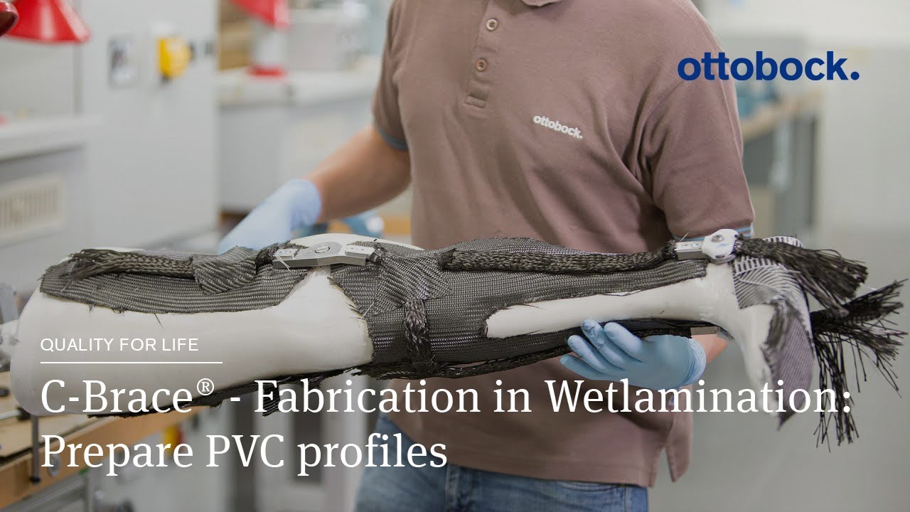 C-Brace® Leg Orthosis - Fabrication in Wetlamination: Prepare PVC profiles 2/4 │Ottobock