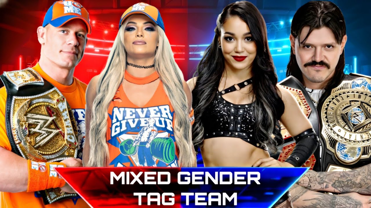 John Cena & Liv Cena vs Roxanne Perez & Dominik Mysterio | CRAZY Tag Team Battle! 🔥 | WWE 2K25 