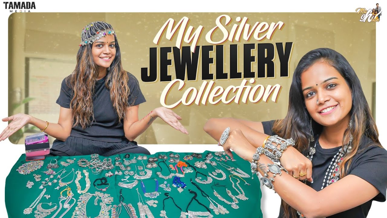 My Silver Jewellery Collection || @Mahishivan || Tamada Media