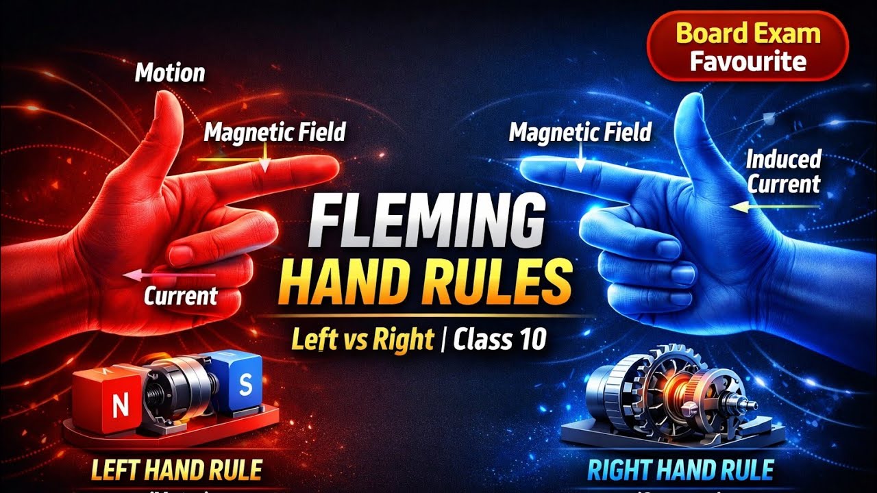 Fleming Hand Rules 🔥 | Left vs Right | Class 10