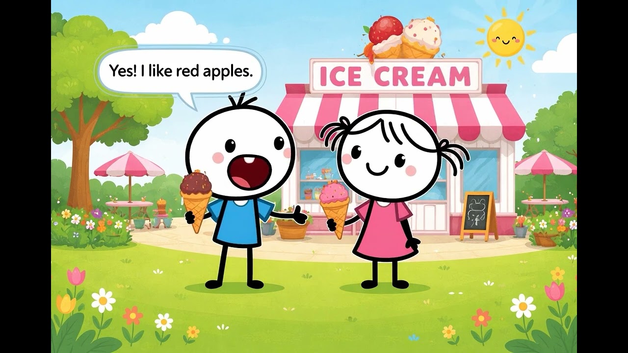 Talk About Ice Cream | Easy English Conversation for Kids