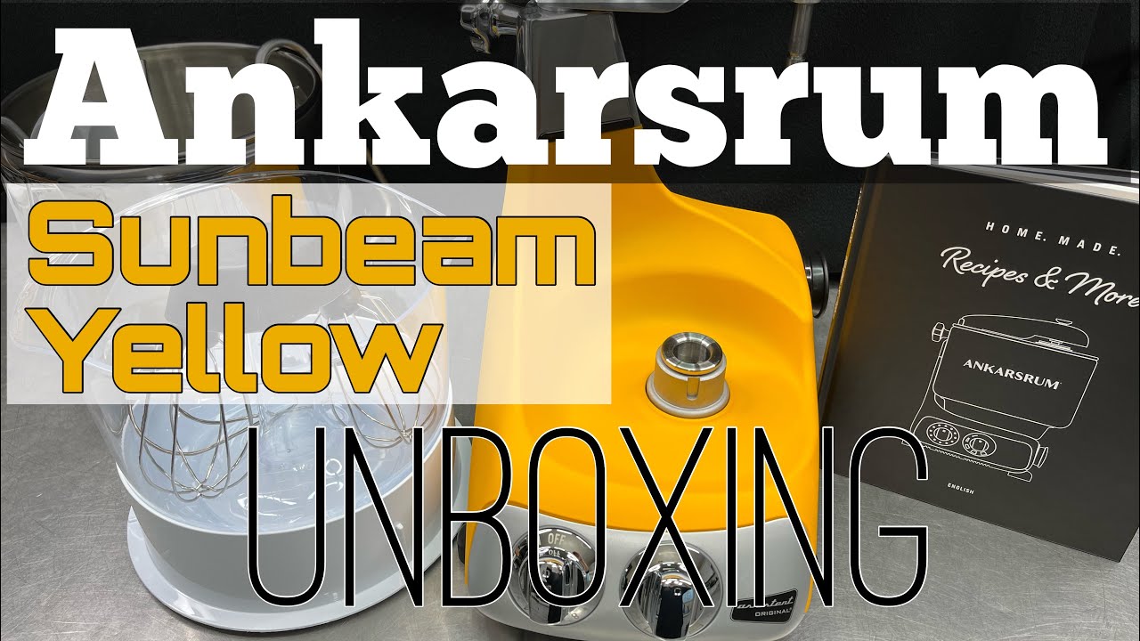 Unboxing the Ankarsrum Sunbeam Yellow Mixer