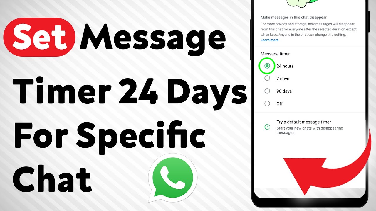 How to Set Message Timer Off For Specific Chat on WhatsApp (Updated)