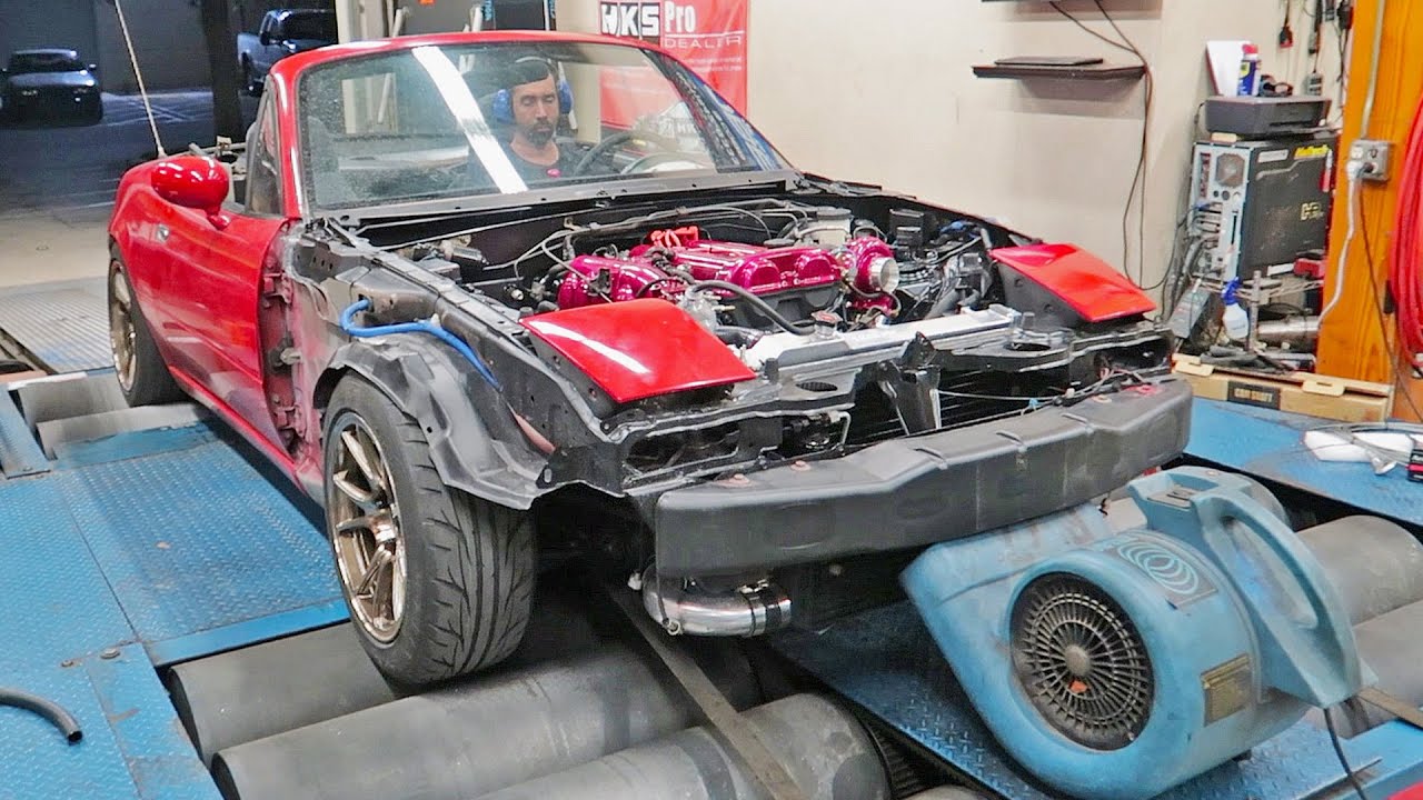 FULLY FORGED MIATA GOES ON THE DYNO!