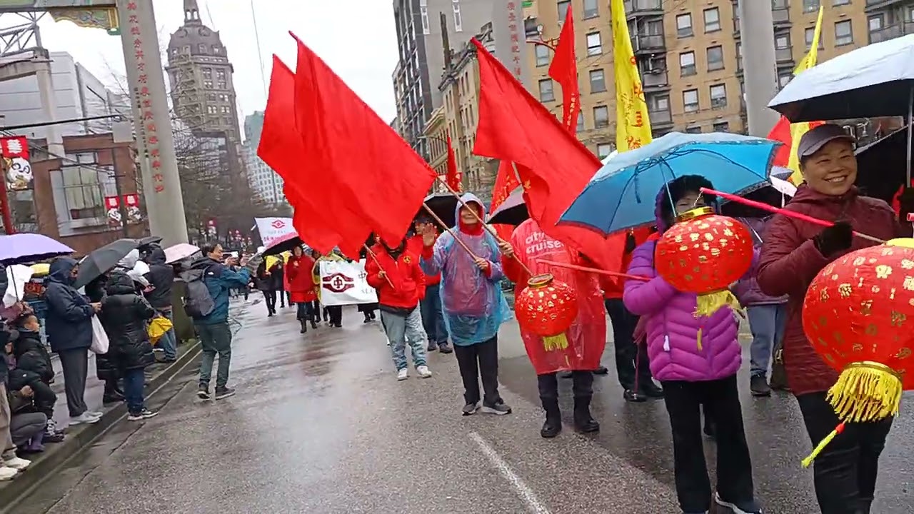 温哥华马年春节大游行 台山会馆队伍