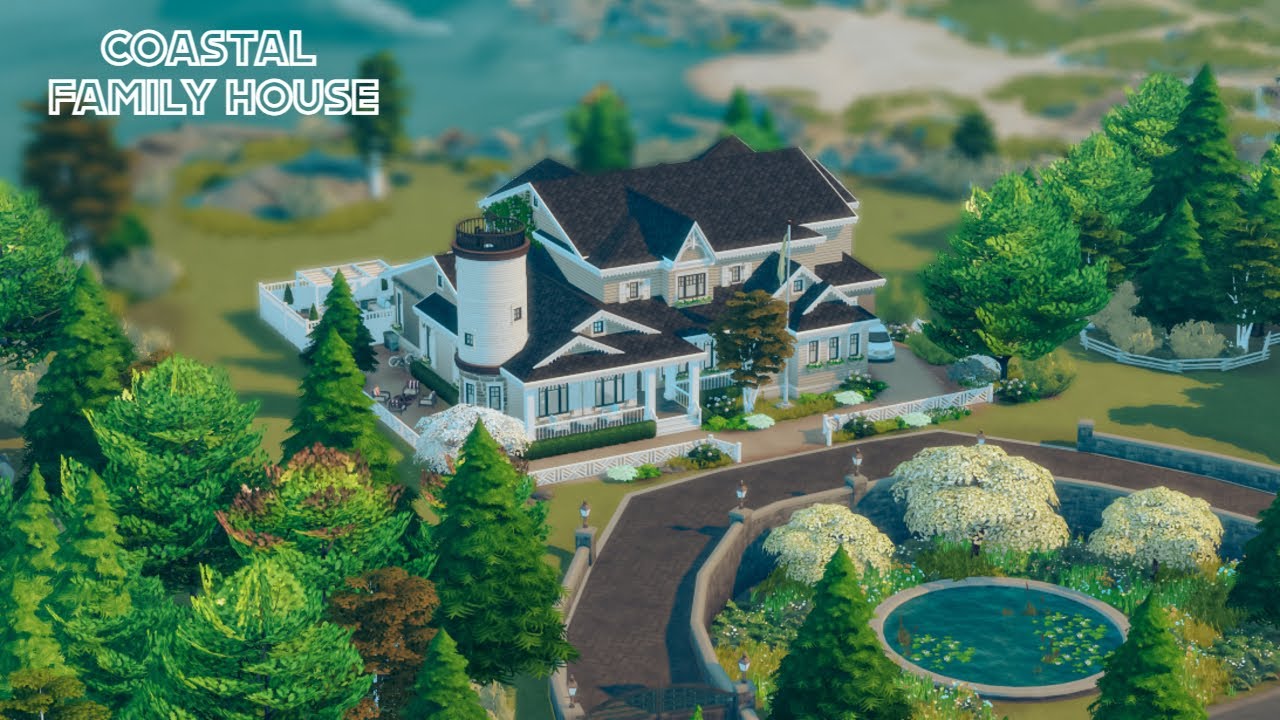 COASTAL FAMILY HOUSE | 6Bdr & 4Bth | CC | The Sims 4 Stop Motion