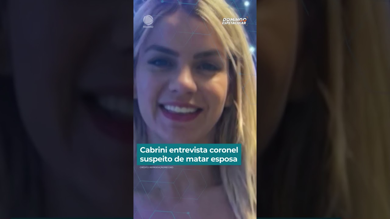 CASO GISELE: CABRINI ENTREVISTA CORONEL | #ReportagensDE #Shorts