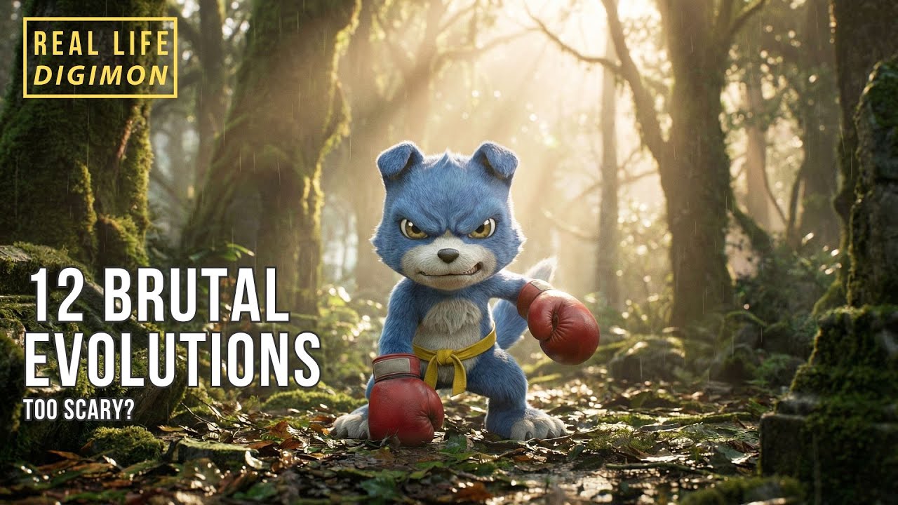 Digimon Real Life - 12 Brutal Evolutions - Rookie To Mega - Too Scary? - Remagined With AI