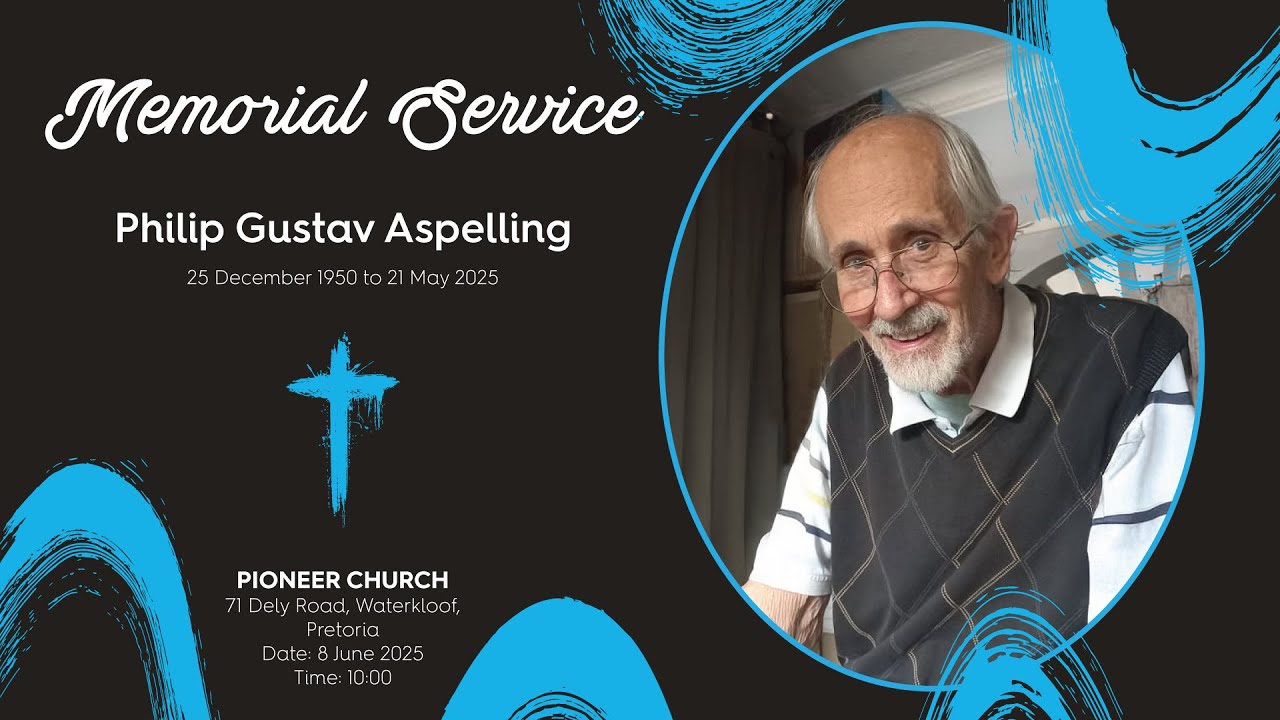 Memorial Service - Philip Gustav Aspelling