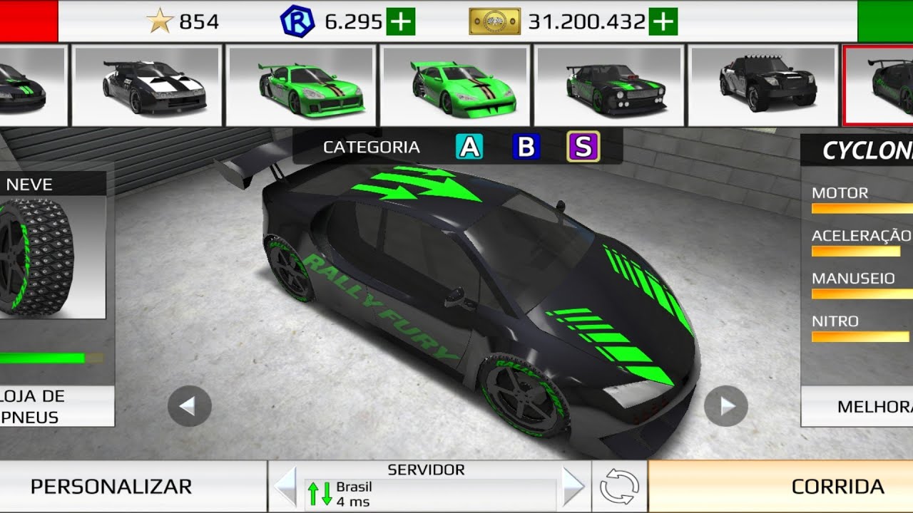 Nova atualização do Rally fury / jogando com carro novo cyclone