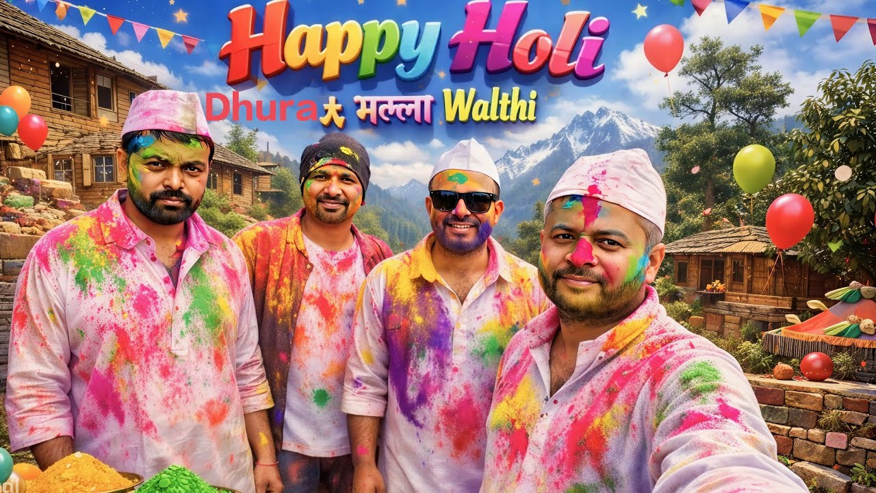 Holi Day-3 Verma family, Dhura malla walthi #holi  #holi2026 #love 