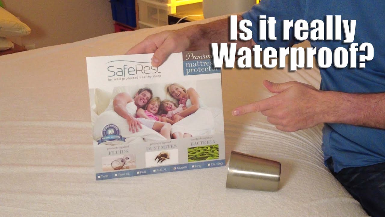SafeRest Mattress Protector – Queen, Premium, Cotton, Waterproof Mattress Cover Protectors
