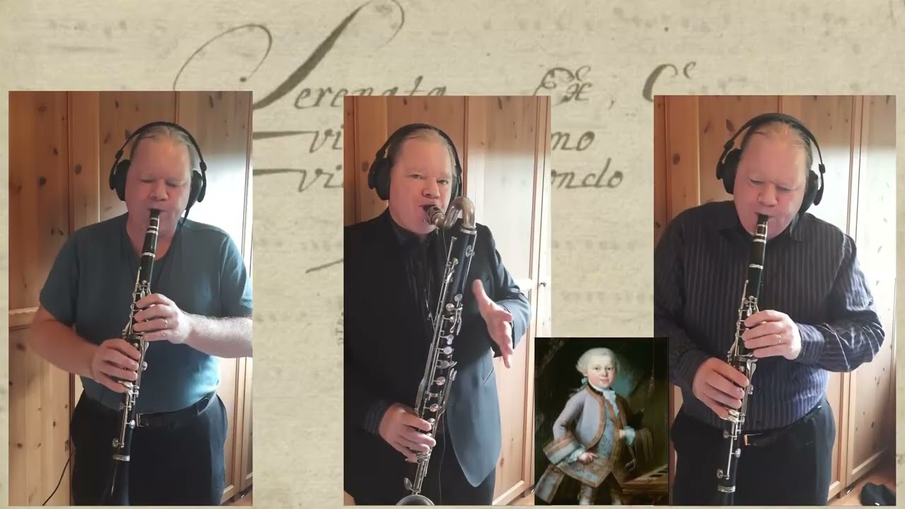 W. A. Mozart, Ganz kleine Nachtmusik KV 648 – As Clarinet Trio. 6. Movement minuet