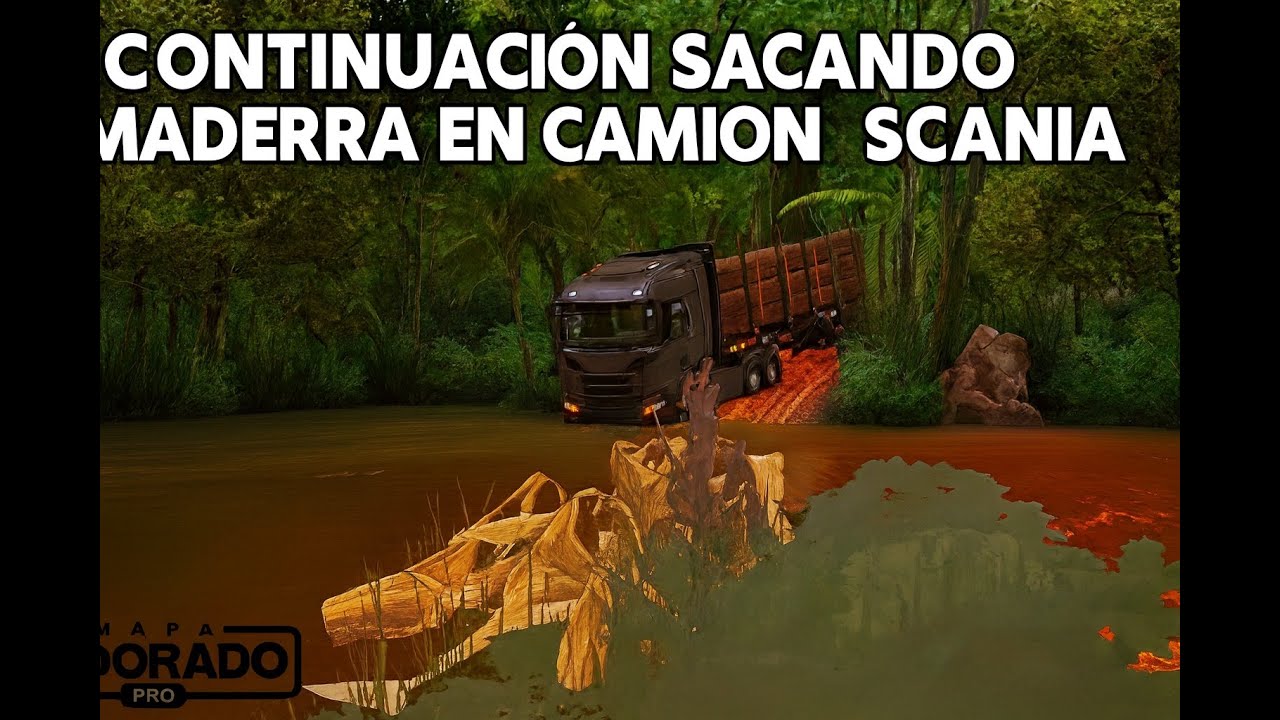 CRUZAMOS EL RÍO, SCANIA SUBE SIN PROBLEMAS