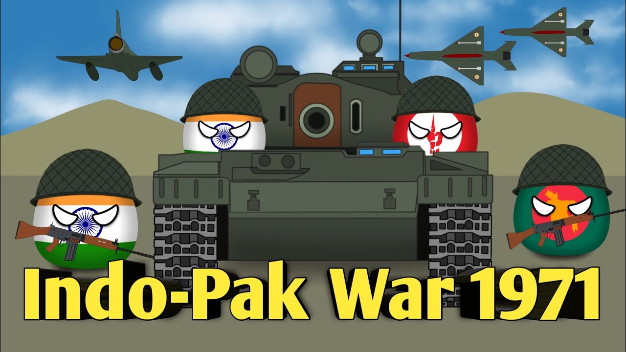 India Pakistan War 1971 - Countryballs 