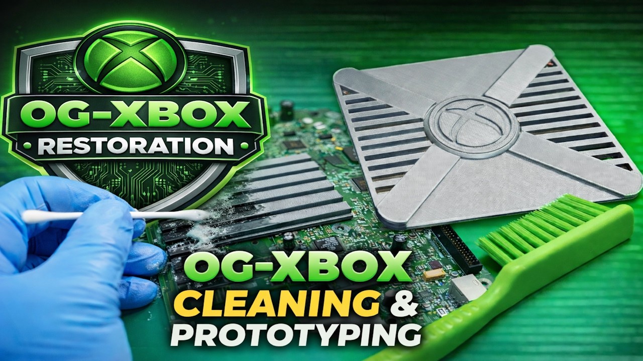 OG Xbox Restoration: Clock Capacitor Removal, Deep Cleaning & Prototype Case Test Fit