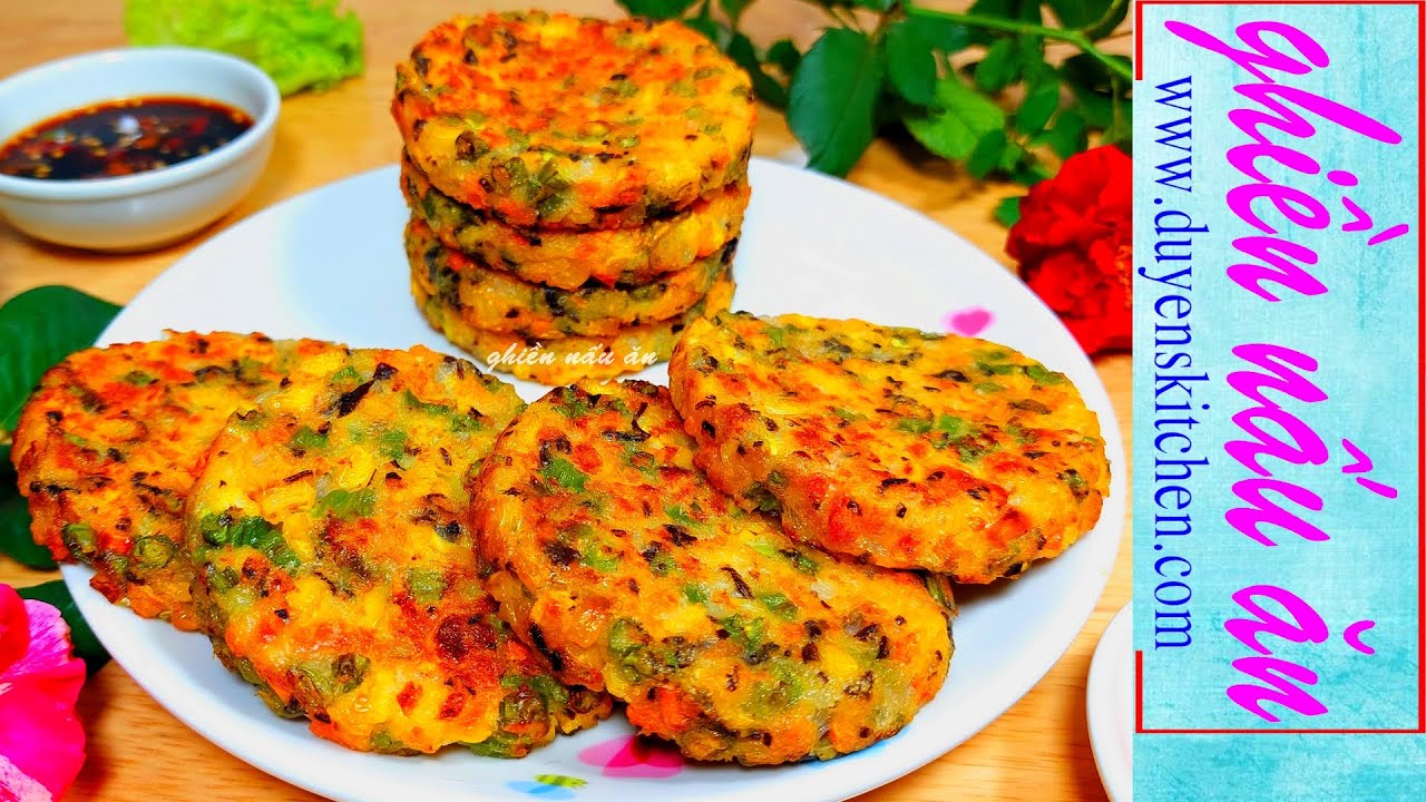 Bánh Rau Củ Áp Chảo Rất Ít Dầu Chay Mặn Đều Dùng Được By Duyen's Kitchen | Ghiền nấu ăn