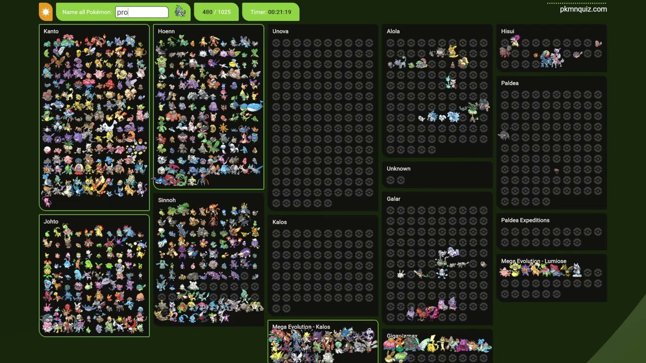 Generations 1-9 Pokémon Quiz (The Final One)