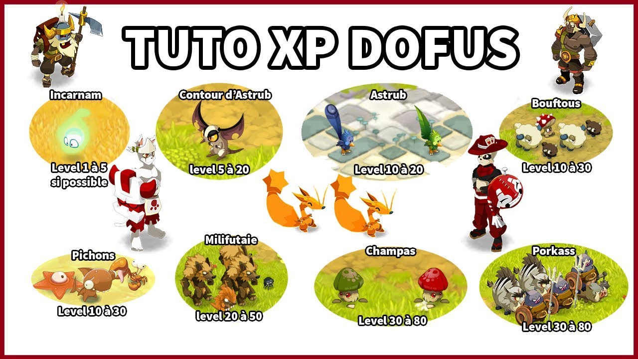 Tuto Dofus Monocompte N°1: Zones où XP , Donjons et Quêtes.