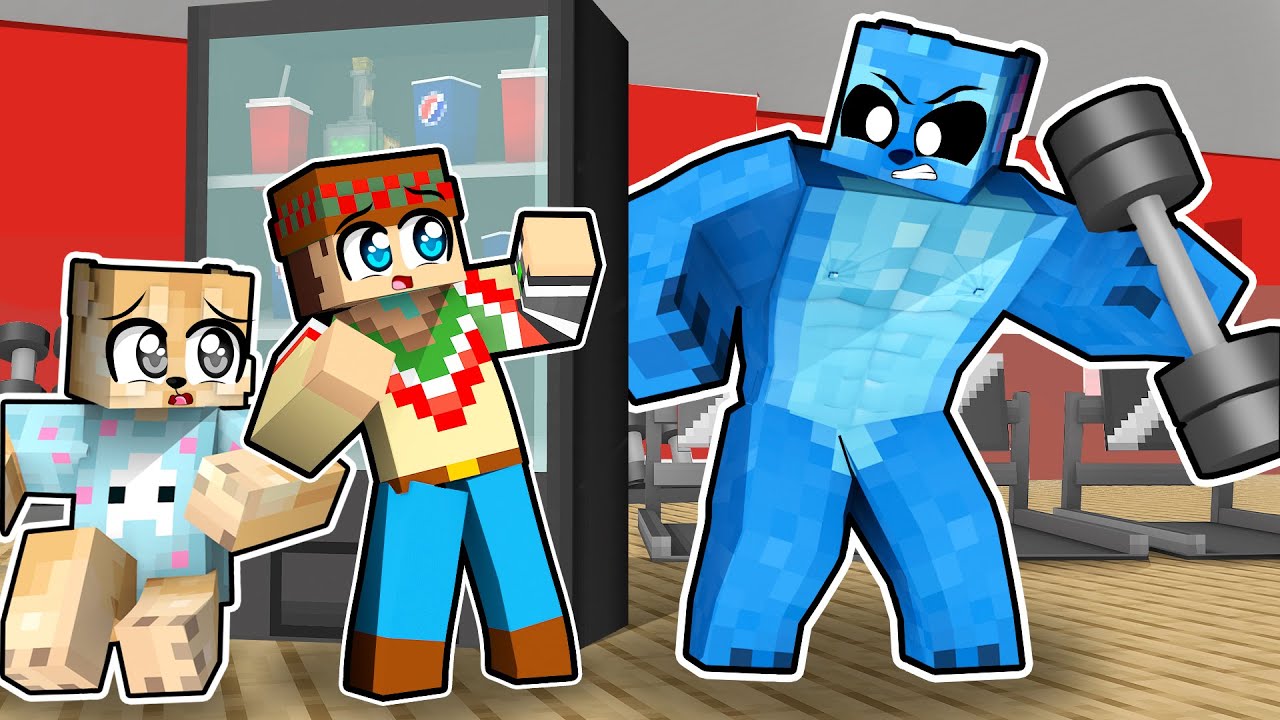 ¡NOS ESCONDEMOS de los MAS FUERTES de MINECRAFT! 😂💪 ESCONDITE en GIMNASIO con FLEXVEGA y SOYDANY