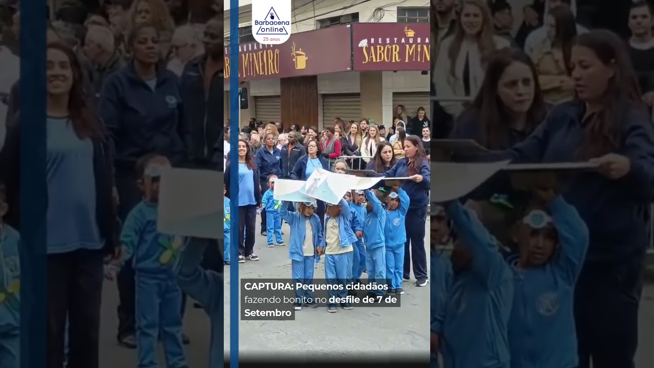 CAPTURA: Pequenos cidad&atilde;os fazendo bonito no desfile de 7 de Setembro
